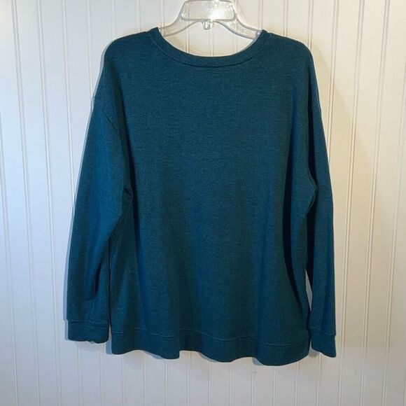 Orvis Cozy Soft Crewneck Sweater Women’s XLarge Green Relaxed Fit Pullover - Picture 8 of 12